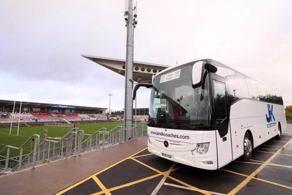 J&K Coaches Limited at Ulster Rugby Homeground - Kingspan Stadium Belfast
